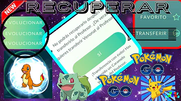 O que acontece quando se transfere o Pokémon para o professor?