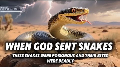 De slang in de woestijn - Numeri 21 #christelijkgeloof #bijbelverhalen