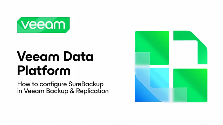 Veeam Data Platform: How to Configure SureBackup in Veeam Backup & Replication