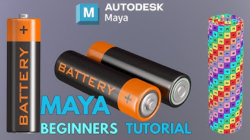 Maya hard surface Modeling: Learn How to model battery and Uv in maya