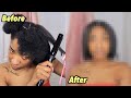 Straightening My Natural Hair For The First Time | Eva Williams