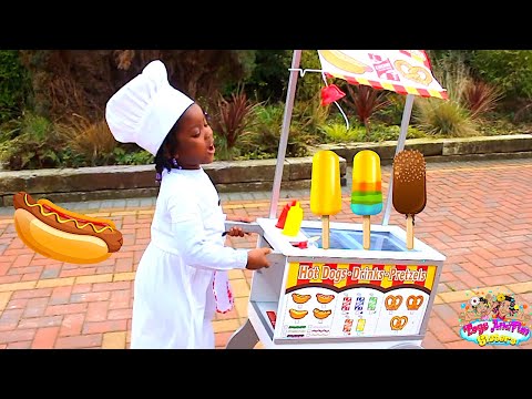 Toys AndFun Sisters Selling Food Best And Funny Moments