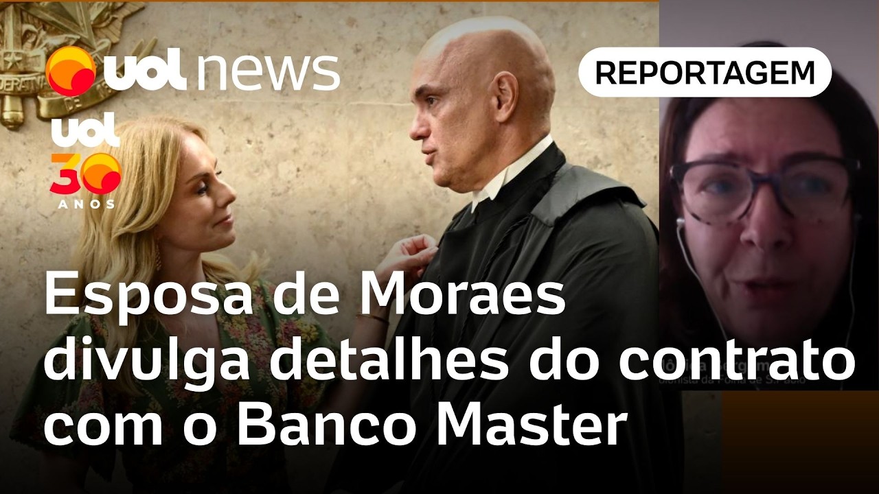 Mulher de Moraes divulga detalhes do contrato com o Master; pagamento mensal seria de R$ 3,5 milhões