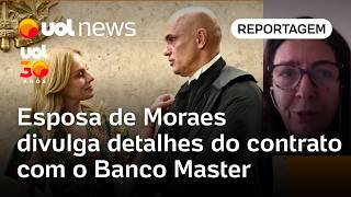 Mulher de Moraes divulga detalhes do contrato com o Master; pagamento mensal seria de R$ 3,5 milhões