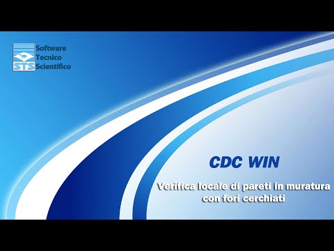 CDC Win - Verifica locale di pareti in muratura con fori cerchiati