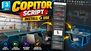 How to Copy & Paste 3D Models in 3ds Max | Copitor | kaboomtechx