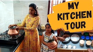 kitchen tour in tamil ❤️|| சமையல் அறையை சுற்றி பார்க்கலாம் வாங்க || KITCHEN TOUR
