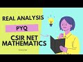 PYQ Real Analysis CSIR NET Mathematics #csir #csirnet #maths #mathematics