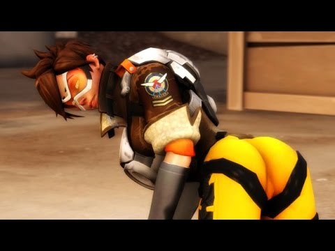 Tracer overwatch threesome cock ride on player on gotporn