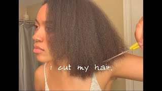 I CUT MY HAIR | Blunt Cut on Natural Hair & Venting 😮‍💨