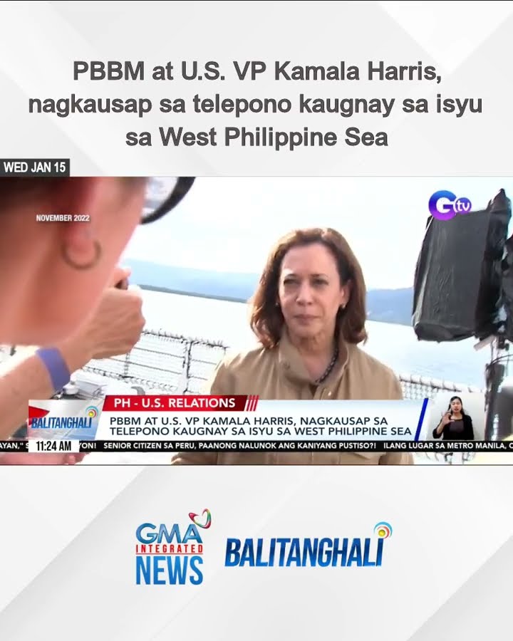 PBBM at U.S. VP Kamala Harris, nagkausap sa telepono kaugnay sa isyu sa West... | Balitanghali
