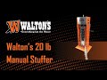 Get PROFESSIONAL Results with Walton's 20 lb Sausage Stuffer at Home!