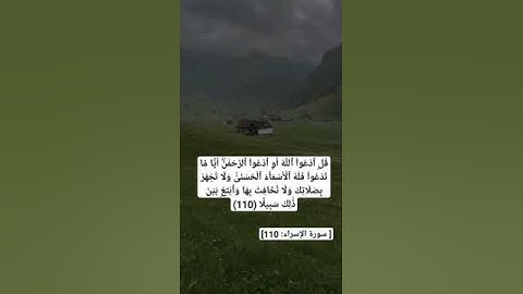 {قُلِ ٱدۡعُواْ ٱللَّهَ أَوِ ٱدۡعُواْ ٱلرَّحۡمَٰنَۖ...... } [ سورة الإسراء: 110]