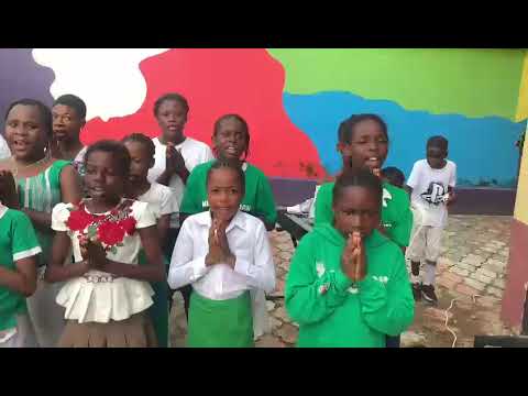 Students of providence Montessori Schools Singing a song of prayer for Nigeria