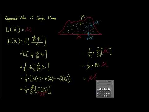 統計学「標本平均の期待値」Expected Value of the Sample Mean