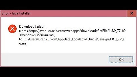 (FIXED) Java Installer Download Failed Error on Windows 10