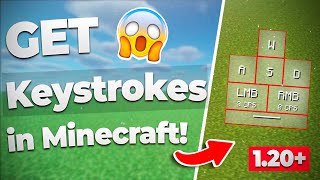 ✅ How to GET KEYSTROKES in Minecraft 1.20  & 1.20.2 👍 [Install/Download] TLauncher too.