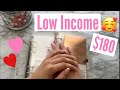 Low Income Cash Stuffing |$180| Paycheck #1 Feb| I messed up!  #cashstuffing