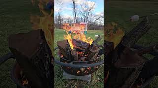 960fps fire pit with Samsung Galaxy s23