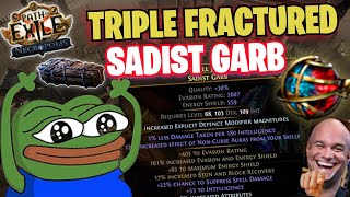 CRAFTING A GG TRIPLE FRACTURED SADIST GARB  [ Path of Exile Necropolis 3.24 ]