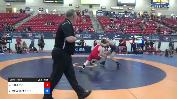 78 Lbs Semifinal - Justin Head, Iowa Vs Charles Mc...
