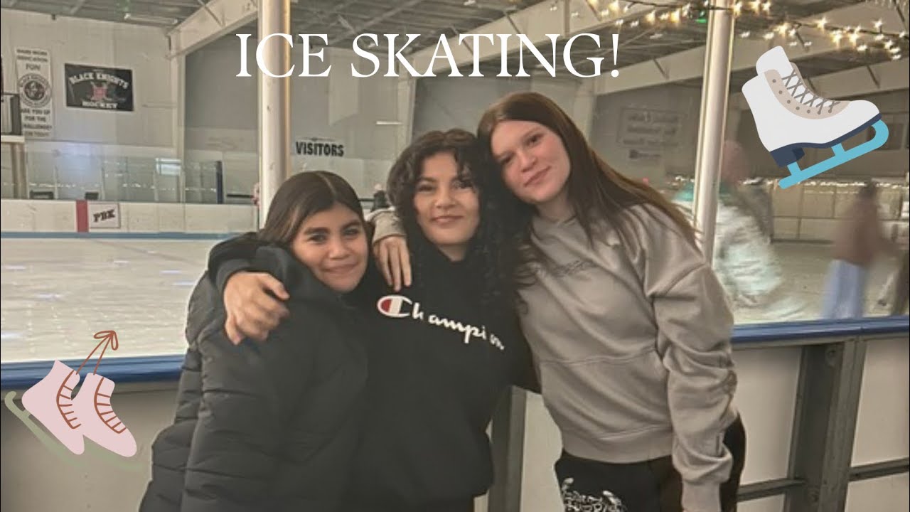 WE WENT ICE SKATING! +buldak spring rolls after😋