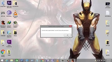 How to fix Cannot write in game folder. You don