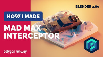 Mad Max Interceptor in Blender 2.8 - Low Poly 3D Modeling Timelapse Tutorial