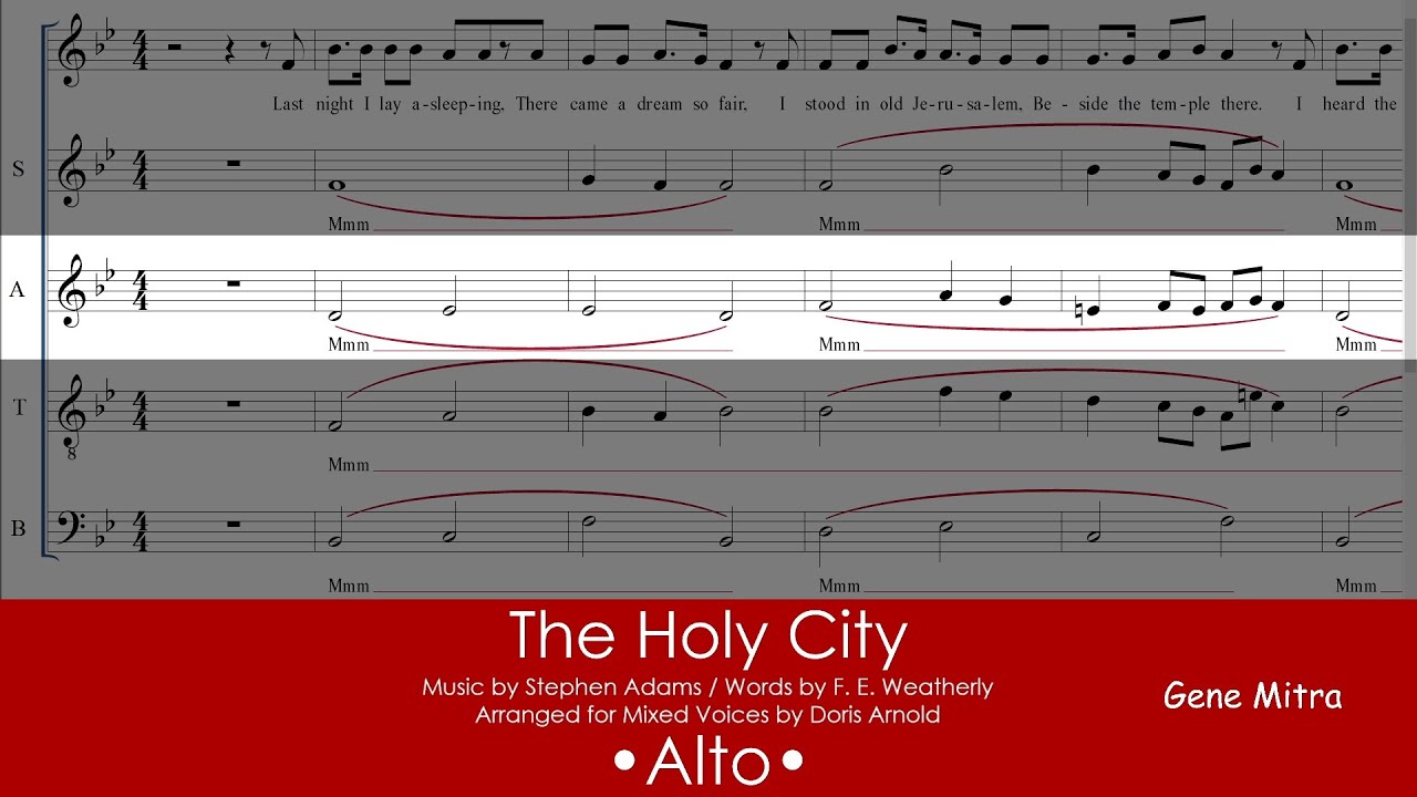 the Holy City • Alto - YouTube