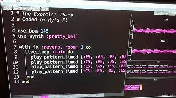The Exorcist Theme coded in Sonic Pi