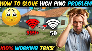 Free Fire 999+ Ping Problem Solved 🤯 | 100% Working Trick Ping Problem 😱 | Lag 😕 New Secret Trick 😲