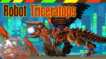 Lắp ráp robot Khủng long chiến đấu - Robot Triceratops