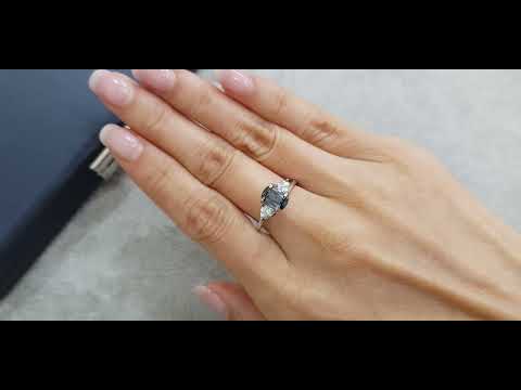 Cushion cut steel spinel 1.14 ct, Burma Video  № 1