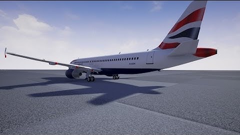 Airbus A320 3D Model British Airways Unreal Engine -  Unity 3D Realtime
