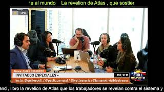 La rebelion de atlas del libro de la autora anarcapitalista Ayn Rand . Chile desperto #IvetteAvaria