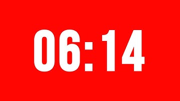 6 Minute 14 Second Timer With Alarm Without Music