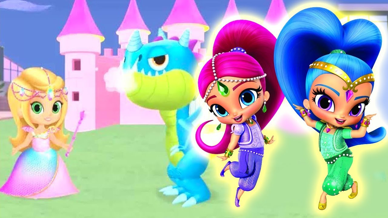 mucho Inspirar Sympton Nos DIVERTIMOS CON Shimmer y Shine en español capítulos completos, Cuento  del Dragon y la princesa - YouTube