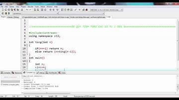 Dùng đệ quy tính tổng các số từ 1 đến n  || LẬP TRÌNH VUI
