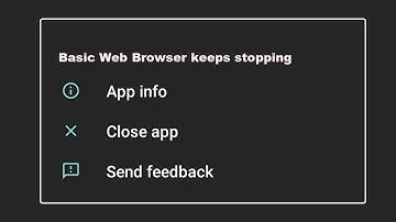How to fix Basic Web Browser keeps stopping close app problem android 2025
