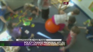 LSU students pushing for policy change to better help student parents