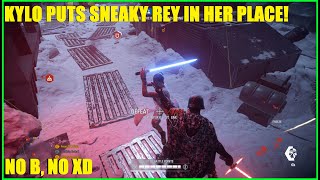 Star Wars Battlefront 2 - Supreme Leader Ren shows Rey that he is superior! | Kylo Ren Killstreak!