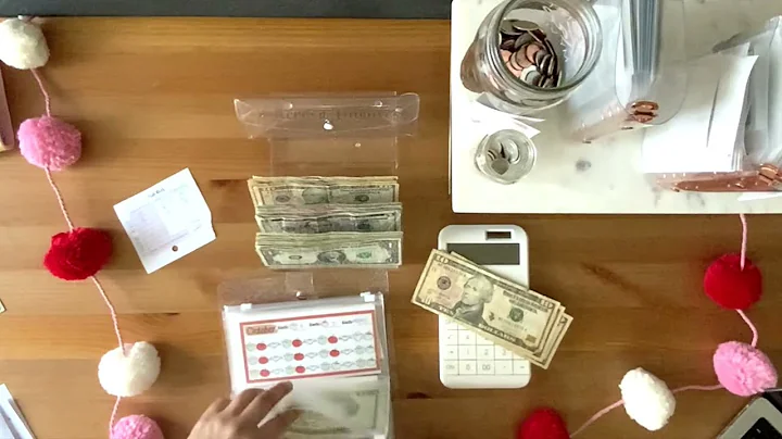 $446 Savings Challenge #cash stuffing #dave ramsey inspired