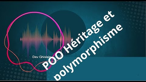 POO Héritage polymorphisme et Interface C#11