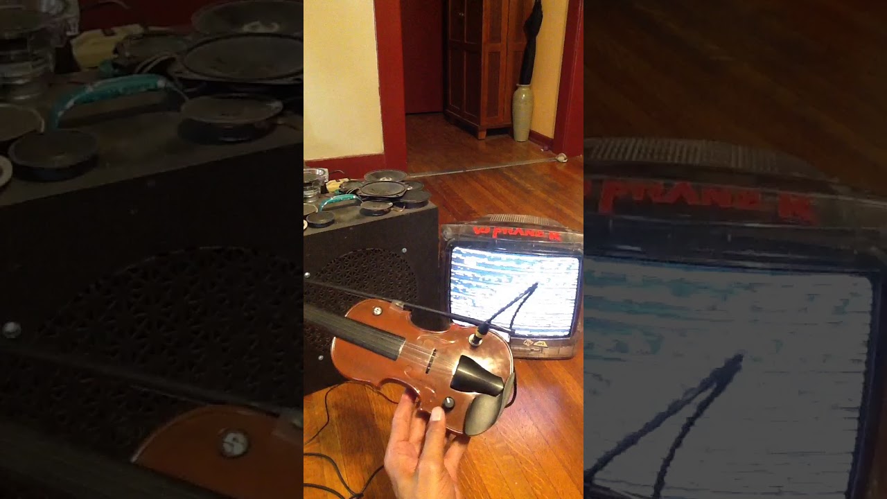 Circuit Bent Drone Bass Synth Violin V2 (video take 2)