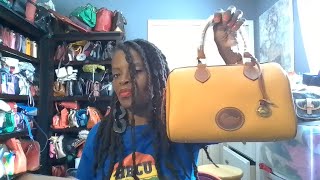 Dooney and Bourke All Weather Leather 3.0 Barrel Satchel 28 (Charmois)