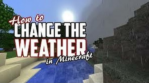 Weather Changer (with Command Blocks) // MCPE