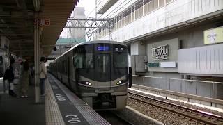 JR神戸線225系U4・223系W16編成新快速敦賀行き＠芦屋駅