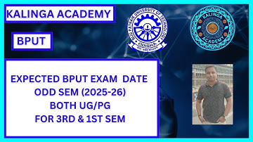 BPUT ODD SEM EXPECTED EXAM DATE #bput 