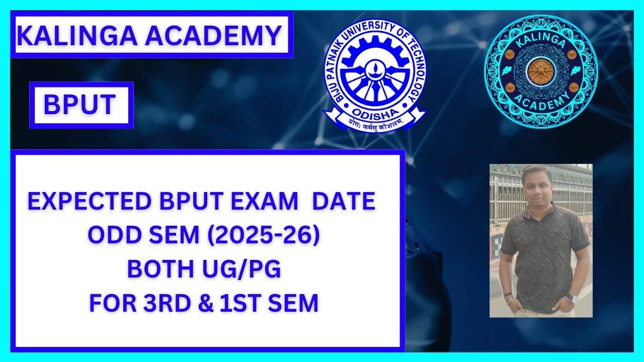 BPUT ODD SEM EXPECTED EXAM DATE 