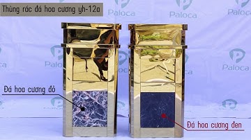 Thùng rác đá hoa cương có gạt tàn cao cấp độ bền 5 năm